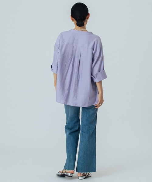 ROSE BUD(ローズバッド)の「SKIPPER BLOUSE(シャツ/ブラウス・レディース・イエロー/ホワイト/ブラック/パープル・ONE SIZE)」の21枚目の写真