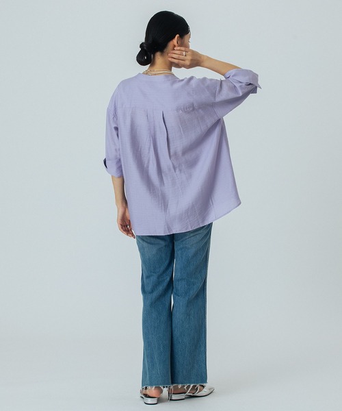 ROSE BUD(ローズバッド)の「SKIPPER BLOUSE(シャツ/ブラウス・レディース・イエロー/ホワイト/ブラック/パープル・ONE SIZE)」の22枚目の写真