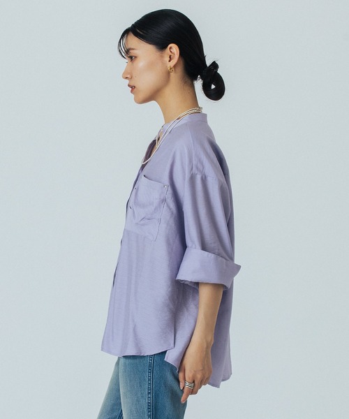 ROSE BUD(ローズバッド)の「SKIPPER BLOUSE(シャツ/ブラウス・レディース・イエロー/ホワイト/ブラック/パープル・ONE SIZE)」の10枚目の写真