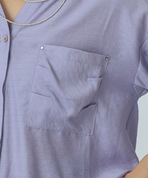 ROSE BUD(ローズバッド)の「SKIPPER BLOUSE(シャツ/ブラウス・レディース・イエロー/ホワイト/ブラック/パープル・ONE SIZE)」の12枚目の写真