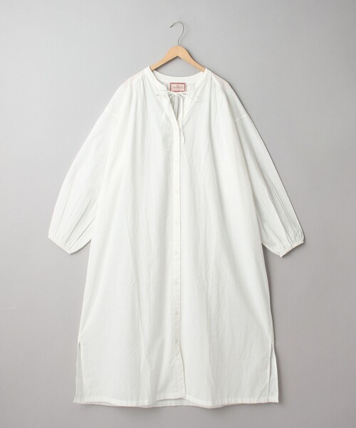 coen（コーエン）の「MARKET（マーケット）マエアキギャザー シャツ ワンピース（シャツワンピース・レディース・ブラック/ネイビー/オフホワイト・FREE）」の17枚目の写真