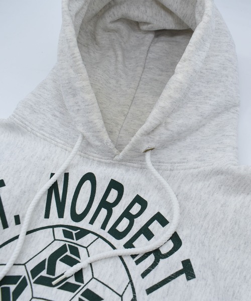 VINTAGE(ヴィンテージ)の「【ヴィンテージ古着】90’s GRAYBEAR “ST.NORBERT SOCCER” リバースタイプパーカー USA製(パーカー・メンズ・グレー・X-LARGE)」の3枚目の写真