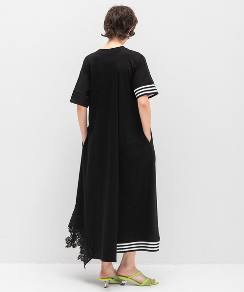 AULA AILA（アウラアイラ）の「パーツレースカットアンドソウンワンピース（ワンピース・レディース・ブラック/ラベンダー/オフホワイト・0）」の22枚目の写真