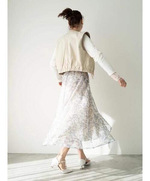 Te chichi TERRASSE（テチチテラス）の「MA-1ショートベスト《2025spring catalog item》（ベスト・レディース・ベージュ/カーキ・F）」の8枚目の写真