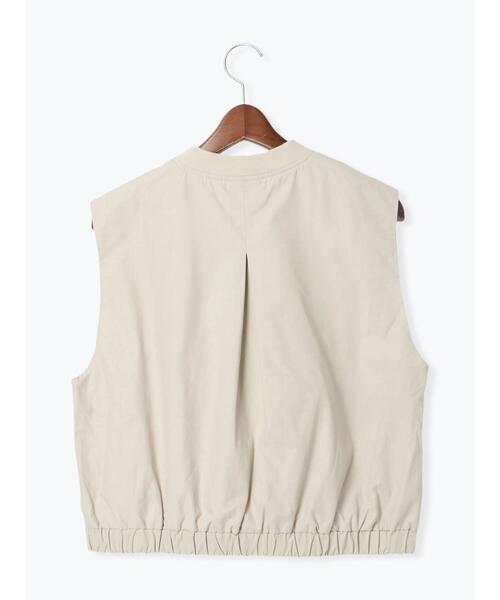 Te chichi TERRASSE（テチチテラス）の「MA-1ショートベスト《2025spring catalog item》（ベスト・レディース・ベージュ/カーキ・F）」の15枚目の写真