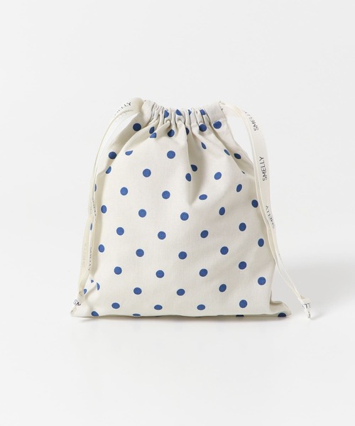 SMELLY（スメリー）の「『WEB/一部店舗限定』プリントキンチャクポーチ（ポーチ・レディース・ブルー系その他/チェック/ドット/ストライプ/アイボリー/ブラック系その他・SMALL）」の15枚目の写真