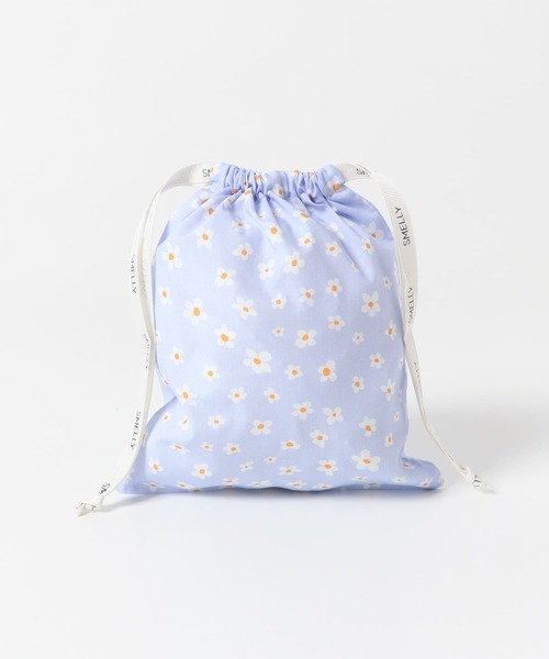 SMELLY（スメリー）の「『WEB/一部店舗限定』プリントキンチャクポーチ（ポーチ・レディース・ブルー系その他/チェック/ドット/ストライプ/アイボリー/ブラック系その他・SMALL）」の18枚目の写真