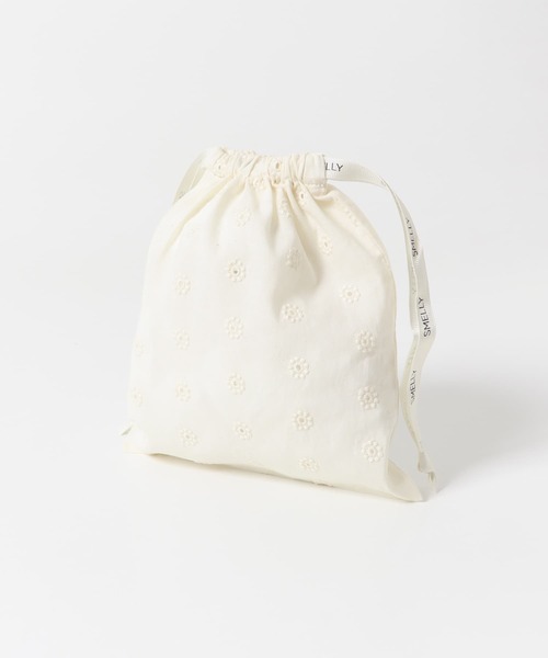 SMELLY（スメリー）の「『WEB/一部店舗限定』プリントキンチャクポーチ（ポーチ・レディース・ブルー系その他/チェック/ドット/ストライプ/アイボリー/ブラック系その他・SMALL）」の21枚目の写真