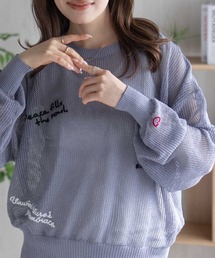 700fill ニットセーター ネイビー WEB限定/OUTLET】【SL】【秋冬】ウールブレンド タートルネック