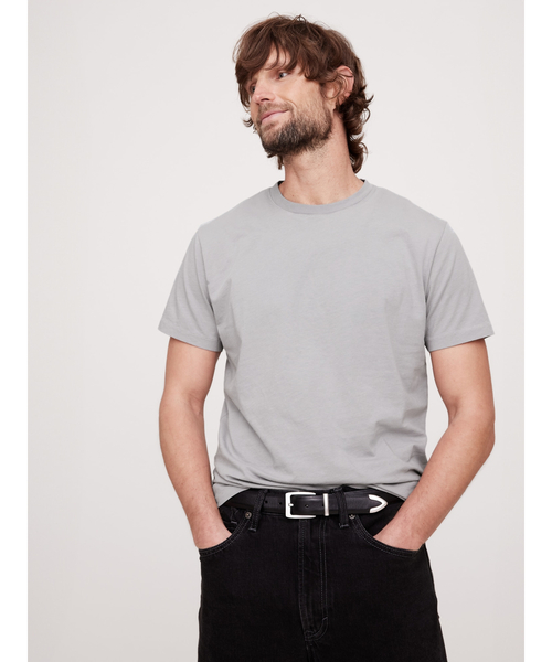 Banana Republic（バナナリパブリック）の「ライトウェイト コットン クルーネックTシャツ 半袖（Tシャツ/カットソー・メンズ・ホワイト/ピンク/ライトグレー/ブラック・M/S/XL/L）」の3枚目の写真