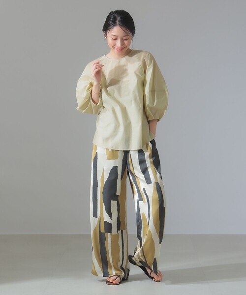 セール】ランタンスリーブ プルオーバー（シャツ/ブラウス）｜Demi  