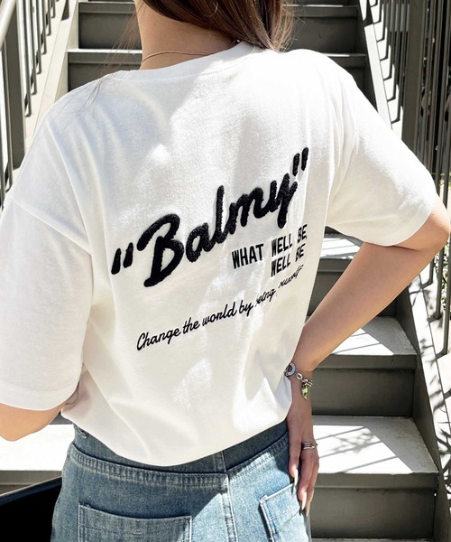 GeeRA(ジーラ)の「サガラ刺繍バックロゴオーバーサイズ半袖Tシャツ(Tシャツ/カットソー・レディース・オートミール/チャコール/オフホワイト・LARGE/MEDIUM)」の12枚目の写真