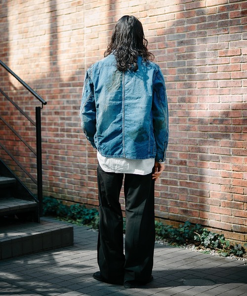 CONZ(コンズ)の「別注 WAVE TUCK PANTS(スラックス・メンズ・ブラック/ダークグレー・M/L)」の12枚目の写真