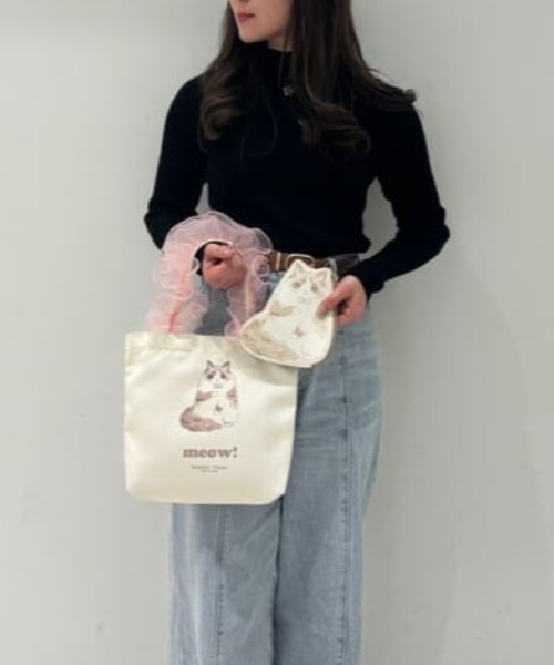 Samantha Thavasa Petit Choice（サマンサタバサ　プチチョイス）の「キャッツコレクション ミニトートバッグ(ラグドール)（トートバッグ・レディース・オフホワイト・FREE）」の8枚目の写真