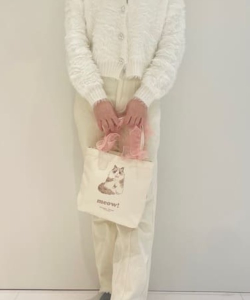 Samantha Thavasa Petit Choice（サマンサタバサ　プチチョイス）の「キャッツコレクション ミニトートバッグ(ラグドール)（トートバッグ・レディース・オフホワイト・FREE）」の9枚目の写真