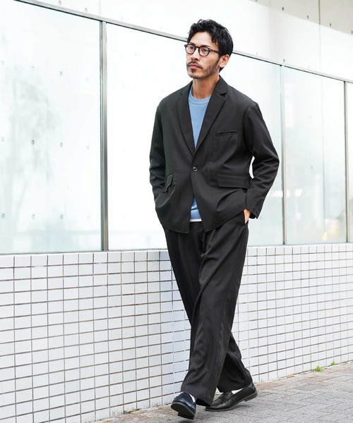 jiggys shop（ジギーズショップ）の「洗える アジャストベルト イージー1タックスラックス（その他パンツ・メンズ・ブラック/チャコールグレー/グレー系その他・X-LARGE/LARGE/MEDIUM/SMALL）」の6枚目の写真