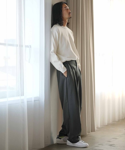 jiggys shop（ジギーズショップ）の「洗える アジャストベルト イージー1タックスラックス（その他パンツ・メンズ・ブラック/チャコールグレー/グレー系その他・X-LARGE/LARGE/MEDIUM/SMALL）」の8枚目の写真