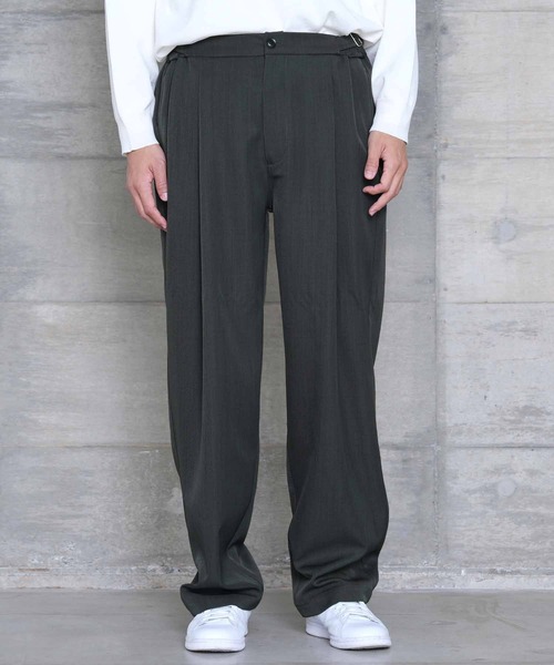 jiggys shop（ジギーズショップ）の「洗える アジャストベルト イージー1タックスラックス（その他パンツ・メンズ・ブラック/チャコールグレー/グレー系その他・X-LARGE/LARGE/MEDIUM/SMALL）」の12枚目の写真