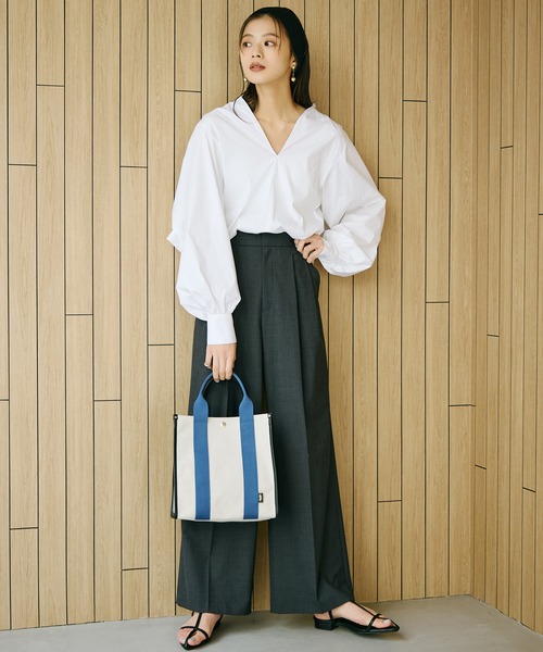 Breath TOPKAPI(ブレストプカピ)の「【Breath TOPKAPI】THE CANVAS ザ キャンバス スクエア ミニ トートバッグ(トートバッグ・レディース・ブルー/ブラック・FREE)」の19枚目の写真