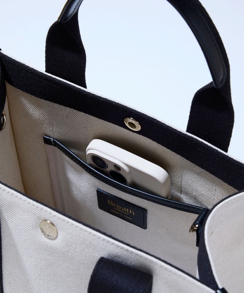 Breath TOPKAPI(ブレストプカピ)の「【Breath TOPKAPI】THE CANVAS ザ キャンバス スクエア ミニ トートバッグ(トートバッグ・レディース・ブルー/ブラック・FREE)」の17枚目の写真