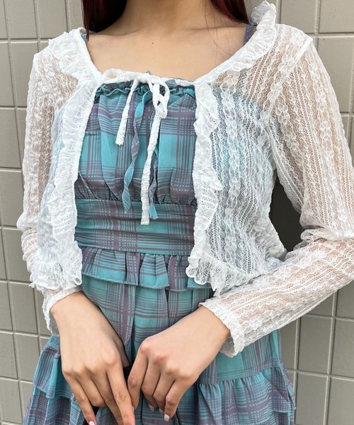sevens(セブンズ)の「【sevens】OP ボリュームキャミミニワンピース(ワンピース・レディース・ブルー・FREE)」の11枚目の写真