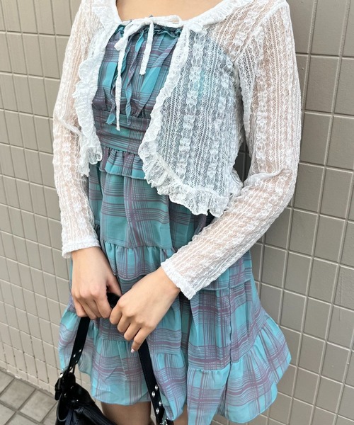 sevens(セブンズ)の「【sevens】OP ボリュームキャミミニワンピース(ワンピース・レディース・ブルー・FREE)」の12枚目の写真