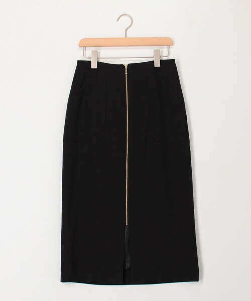 MICO COULIER（ミコクリエ）の「DRYホップサック フロントファスナースカート（スカート・レディース・ベージュ/グレー/ブラック・36/38）」の2枚目の写真