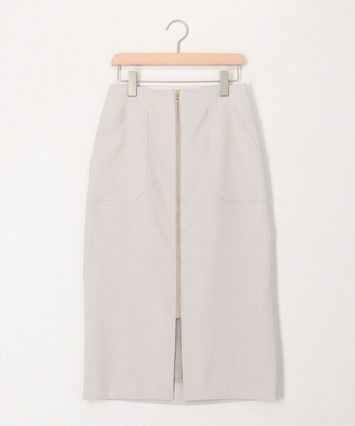MICO COULIER（ミコクリエ）の「DRYホップサック フロントファスナースカート（スカート・レディース・ベージュ/グレー/ブラック・36/38）」の15枚目の写真