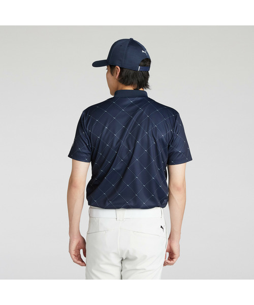 PUMA(プーマ)の「PUMA プーマ メンズ ゴルフ SB アーガイル AOP モックネック 半袖 シャツ(Tシャツ/カットソー・メンズ・ネイビー/ホワイト系その他/ブラック・LARGE/MEDIUM/XX-LARGE/SMALL/X-LARGE)」の11枚目の写真