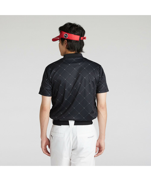 PUMA(プーマ)の「PUMA プーマ メンズ ゴルフ SB アーガイル AOP モックネック 半袖 シャツ(Tシャツ/カットソー・メンズ・ネイビー/ホワイト系その他/ブラック・LARGE/MEDIUM/XX-LARGE/SMALL/X-LARGE)」の7枚目の写真