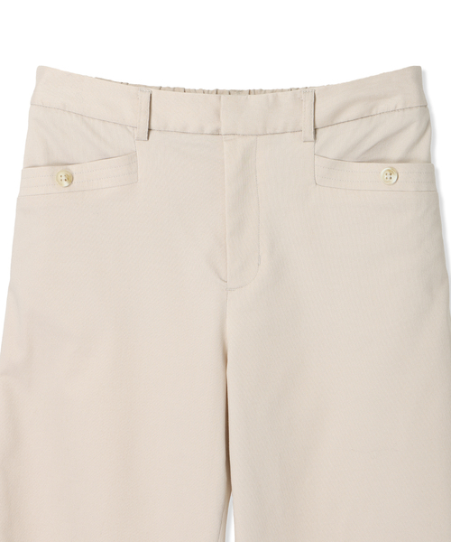 Petit Honfleur(プチオンフルール)の「ストレッチクロップドパンツ【ウエストゴム】(スラックス・レディース・ネイビー/ベージュ・M/L)」の19枚目の写真