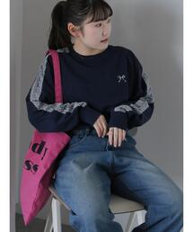ehka sopo | 袖レースロンT(Tシャツ/カットソー)