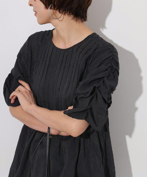 TORRAZZO DONNA　2WAYツイストタックブラウス　新品 セール】【TORRAZZO DONNA/トラッゾドンナ】2WAY TACK TOPS