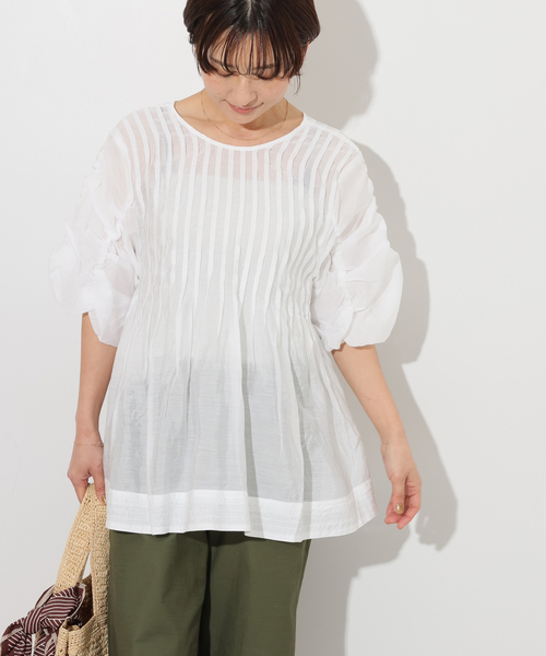 TORRAZZO DONNA　2WAYツイストタックブラウス　新品 新品 タグ付き TORRAZZO DONNA 2wayツイストタックぶラウス