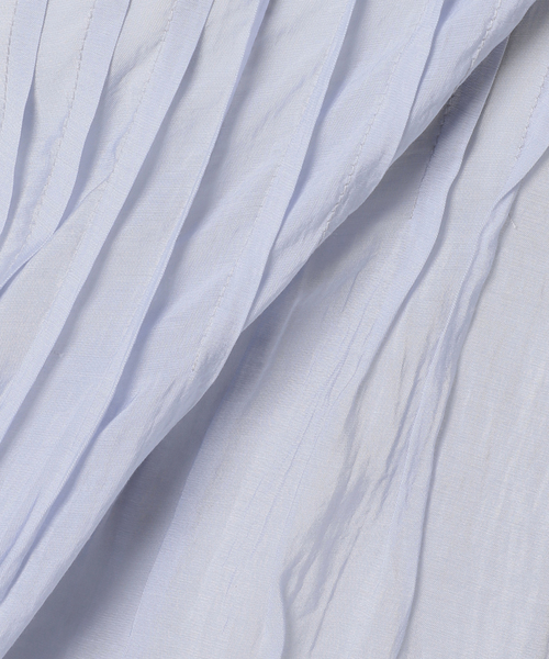 Torrazzo Donna（トラッゾドンナ）の「【TORRAZZO DONNA/トラッゾドンナ】2WAY TACK TOPS：ブラウス（シャツ/ブラウス・レディース・サックスブルー/ブラック/ホワイト・FREE）」の8枚目の写真