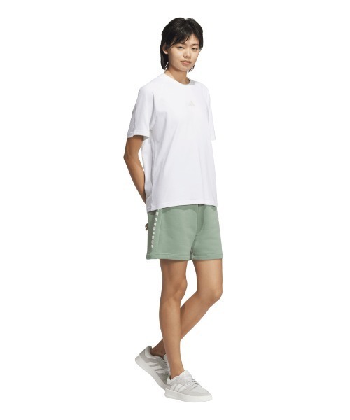 adidas(アディダス)の「アディダス adidas ワード スウェットショーツ(スウェットパンツ・レディース・グリーン/ダークグレー/ブルーグレー・S/M/L)」の5枚目の写真