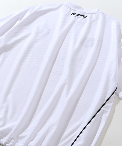THRASHER(スラッシャー)の「【THRASHER/スラッシャー】オーバーサイズ パイピングデザイン 半袖ゲームシャツ(Tシャツ/カットソー・メンズ・ホワイト/ブラック/グリーン・M/L/XL)」の20枚目の写真