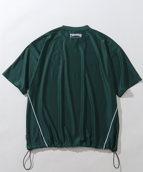 THRASHER(スラッシャー)の「【THRASHER/スラッシャー】オーバーサイズ パイピングデザイン 半袖ゲームシャツ(Tシャツ/カットソー・メンズ・ホワイト/ブラック/グリーン・M/L/XL)」の18枚目の写真