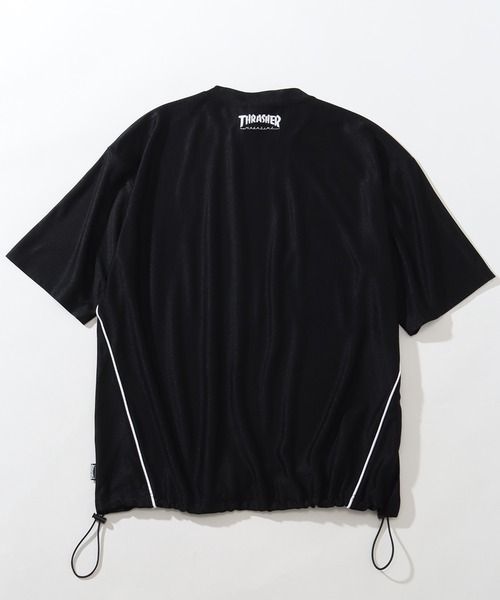 THRASHER(スラッシャー)の「【THRASHER/スラッシャー】オーバーサイズ パイピングデザイン 半袖ゲームシャツ(Tシャツ/カットソー・メンズ・ホワイト/ブラック/グリーン・M/L/XL)」の12枚目の写真