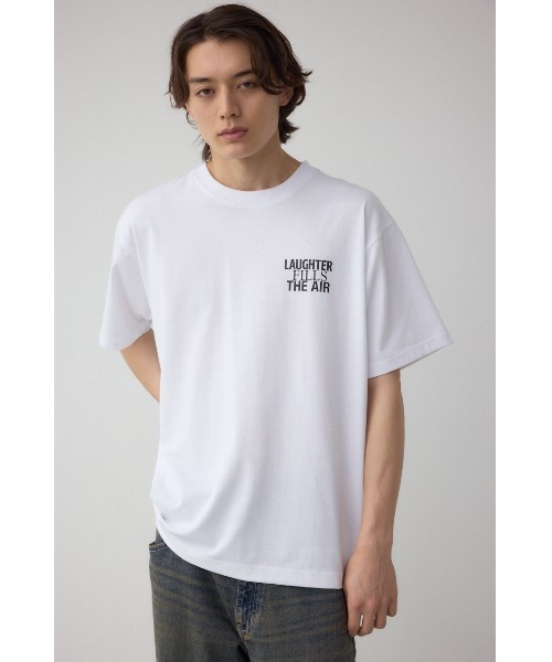 AZUL by moussy（アズールバイマウジー）の「バックフォトグラフィックTシャツ（Tシャツ/カットソー・メンズ・ホワイト/ブラック/ライトイエロー・SMALL/MEDIUM/LARGE）」の4枚目の写真