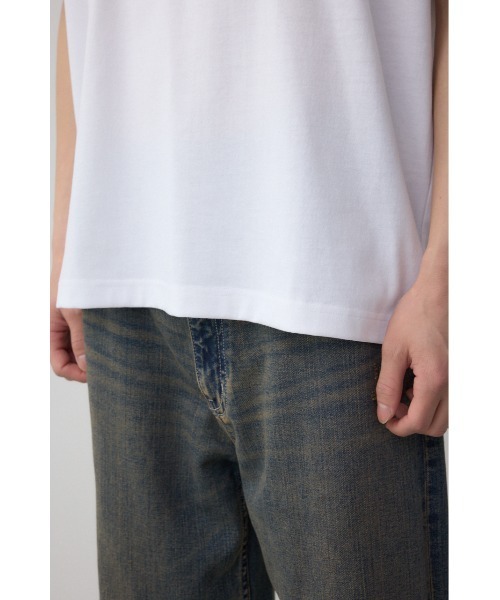 AZUL by moussy（アズールバイマウジー）の「バックフォトグラフィックTシャツ（Tシャツ/カットソー・メンズ・ホワイト/ブラック/ライトイエロー・SMALL/MEDIUM/LARGE）」の14枚目の写真