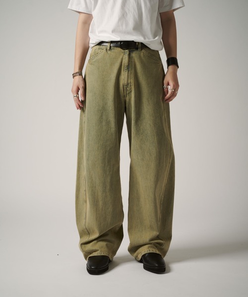 Lui's（ルイス）の「カーブデニム（デニムパンツ・メンズ・グリーン/スミクロ・30/34/32）」の11枚目の写真