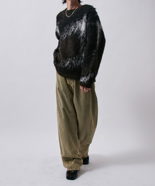 Lui's（ルイス）の「カーブデニム（デニムパンツ・メンズ・グリーン/スミクロ・30/34/32）」の21枚目の写真