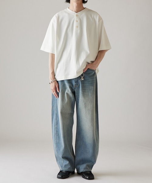 Lui's(ルイス)の「カーブデニム(デニムパンツ・メンズ・グリーン/スミクロ/ブラウン/インディゴブルー・30/34/32)」の22枚目の写真