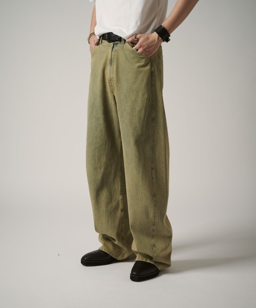 Lui's（ルイス）の「カーブデニム（デニムパンツ・メンズ・グリーン/スミクロ・30/34/32）」の8枚目の写真