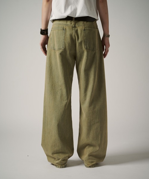 Lui's（ルイス）の「カーブデニム（デニムパンツ・メンズ・グリーン/スミクロ・30/34/32）」の10枚目の写真