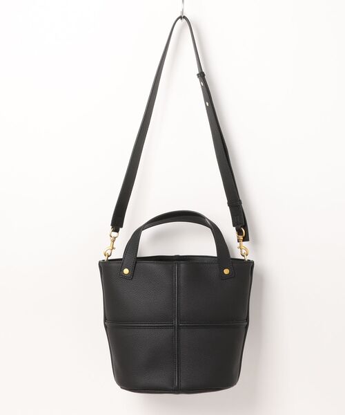 NiiNa / ニーナ 】高品質牛革 2way 大容量 クロスデザイン バケット