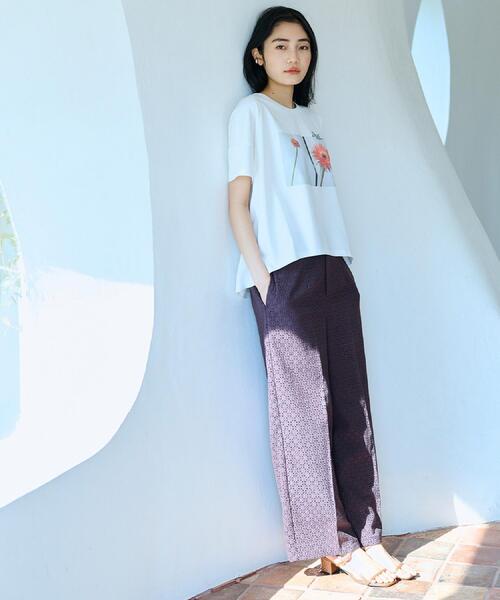 grove（グローブ）の「【コラボITEM】DILIGENCE PARLOUR フォトフレアTシャツ（Tシャツ/カットソー・レディース・ホワイト系3/オフホワイト・02/03/01/04/05）」の4枚目の写真