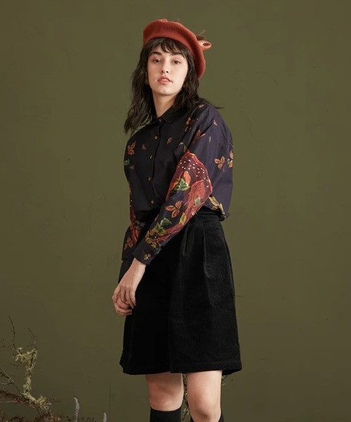 ABBEY MARKET(アビーマーケット)の「Camoooni 長袖 小鹿デザインブラウス(シャツ/ブラウス・レディース・ブラック・MEDIUM/LARGE/SMALL)」の15枚目の写真