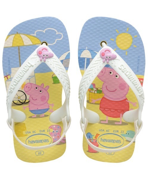 havaianas（ハワイアナス）の「havaianas (ハワイアナス) / Baby Palette Glow キッズ ベビー サンダル ラバービーチサンダル（サンダル・キッズ・ブルー/ベージュ・14.5/14/13.5/13/15 ）」の2枚目の写真